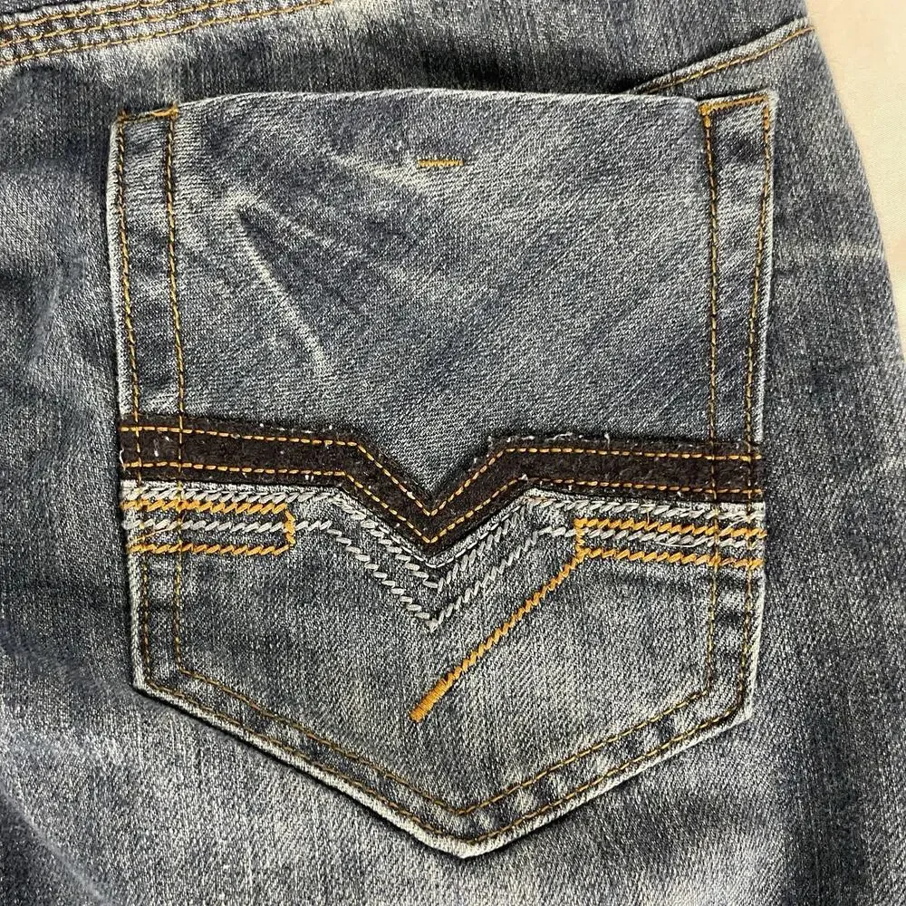 Fusai Jeans Men's 34x30 (34x29) Denim Straight Leg 100% Cotton